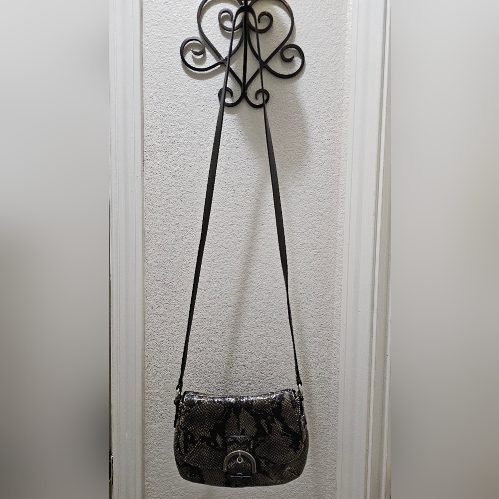 Coach Elegant Soho Python Embossed Snakeskin Patt… - image 2